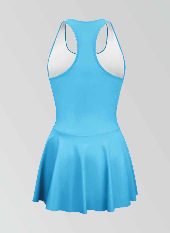 Thong Sleeveless Fitness Skirted Leotard