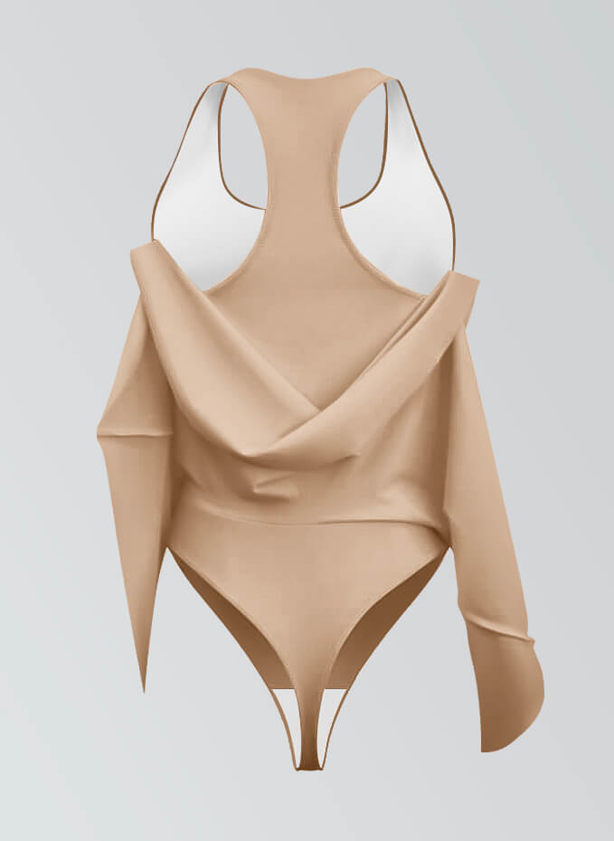 Thong Sleeveless Fitness Skirted Leotard