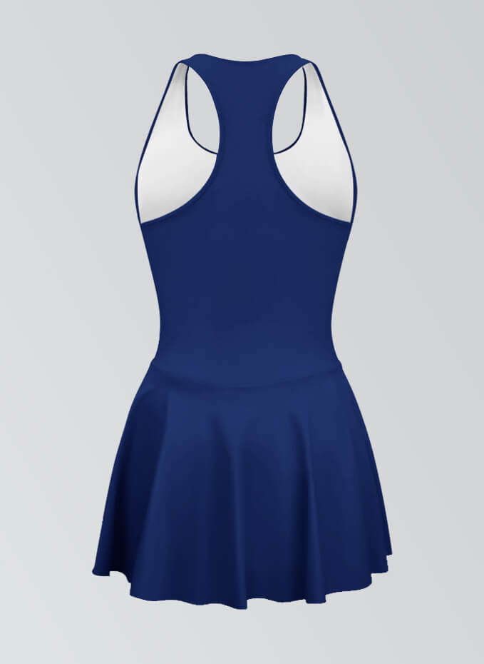 Thong Sleeveless Fitness Skirted Leotard