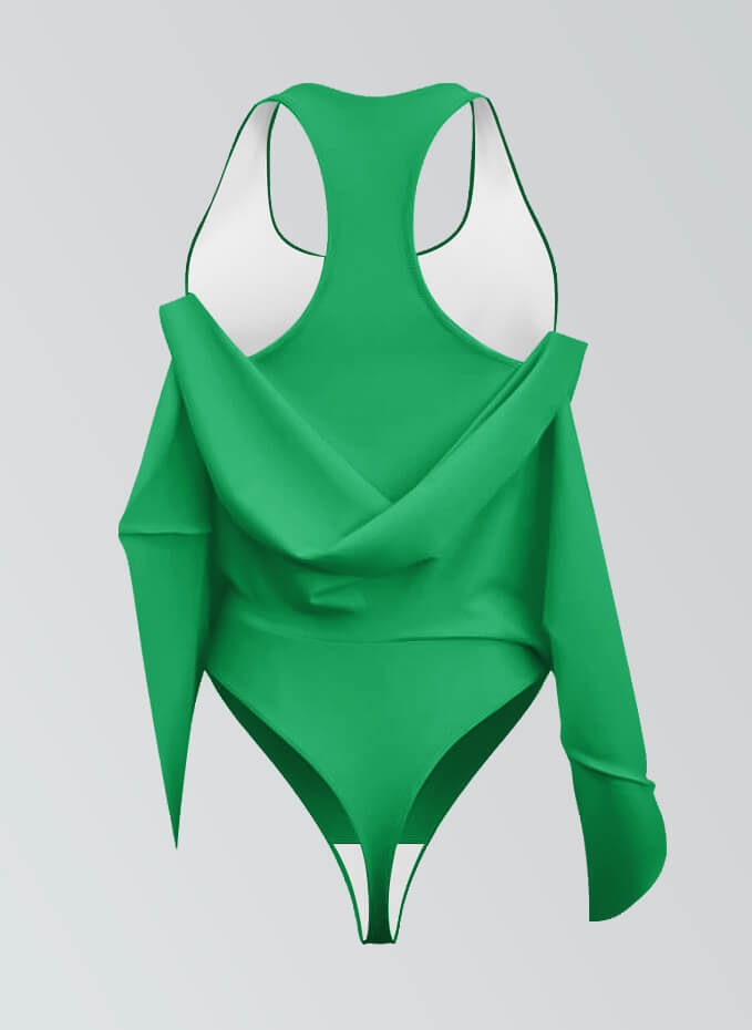 Thong Sleeveless Fitness Skirted Leotard