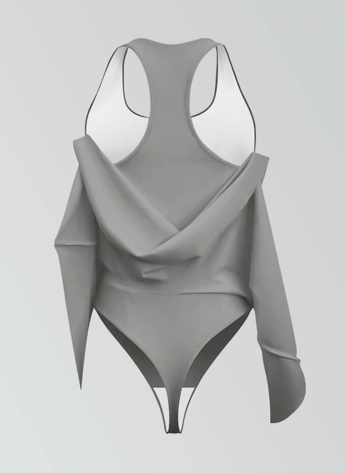 Thong Sleeveless Fitness Skirted Leotard