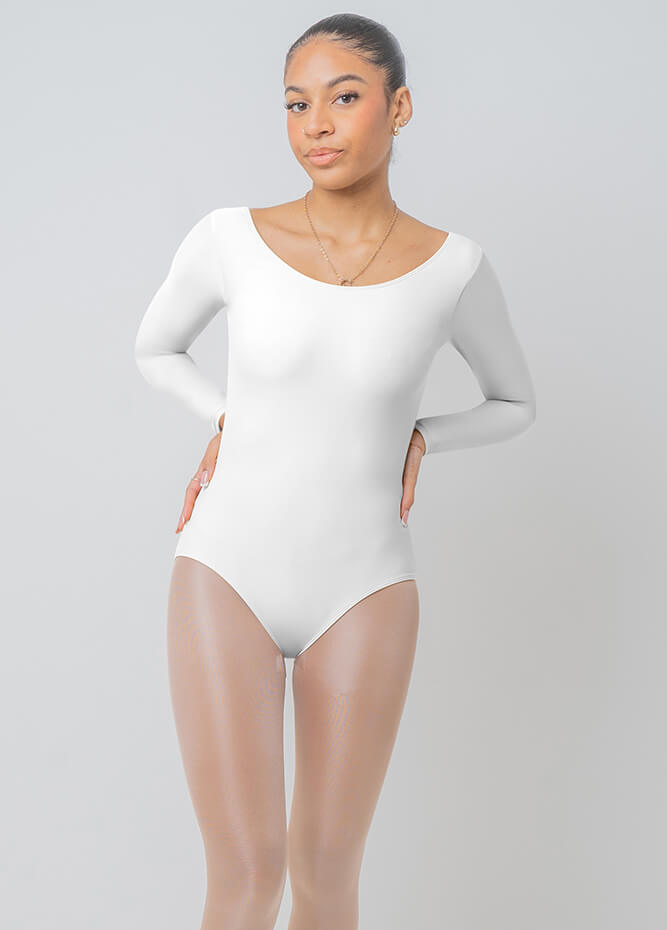 Speerise Long Sleeve Scoop Neck Dance Leotard