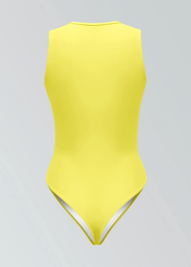 Womens Sleeveless Zip Front Spandex Leotard