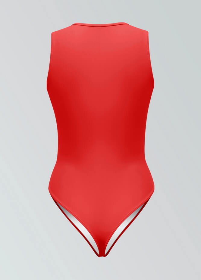 Womens Sleeveless Zip Front Spandex Leotard