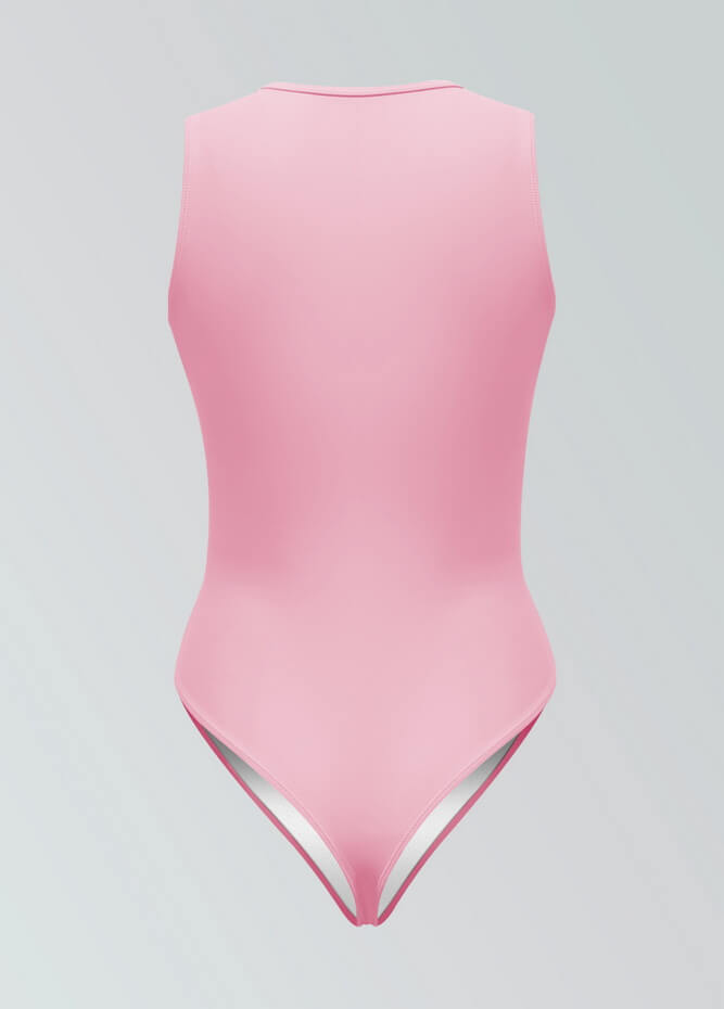 Womens Sleeveless Zip Front Spandex Leotard
