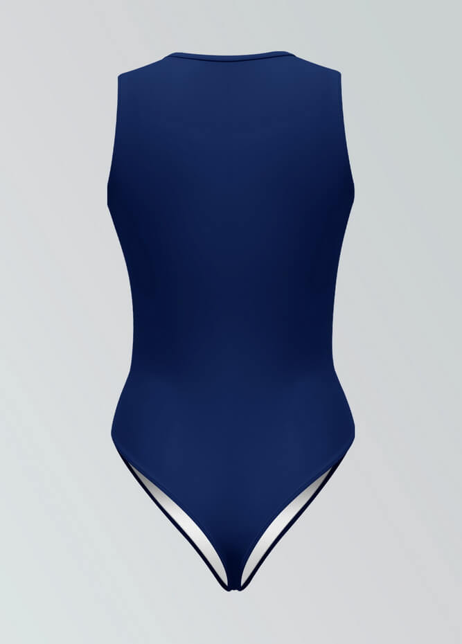 Womens Sleeveless Zip Front Spandex Leotard