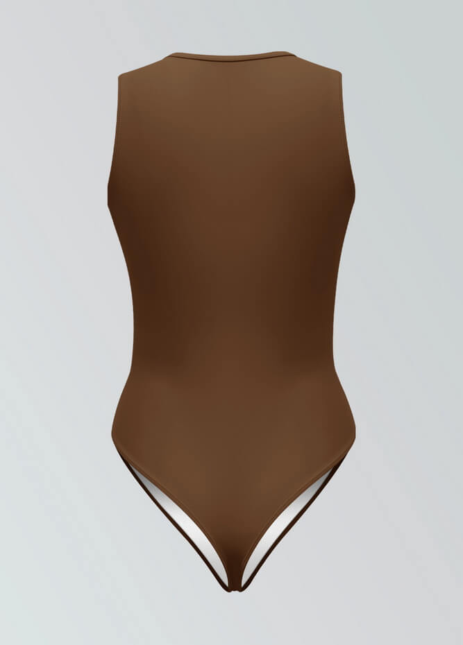 Womens Sleeveless Zip Front Spandex Leotard