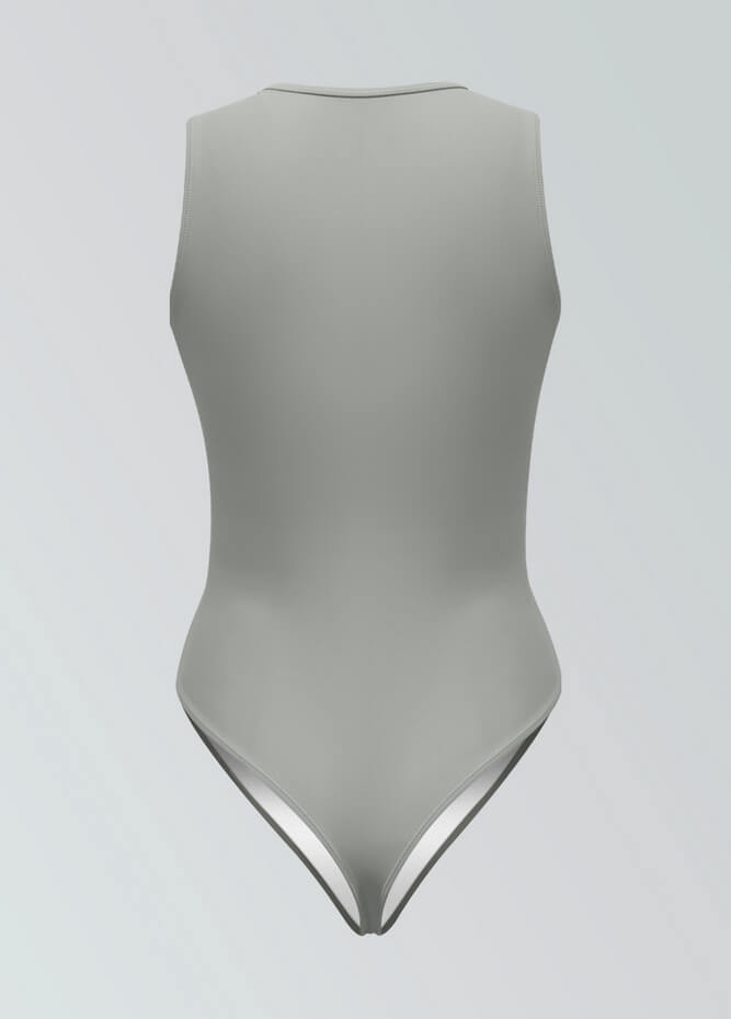 Womens Sleeveless Zip Front Spandex Leotard