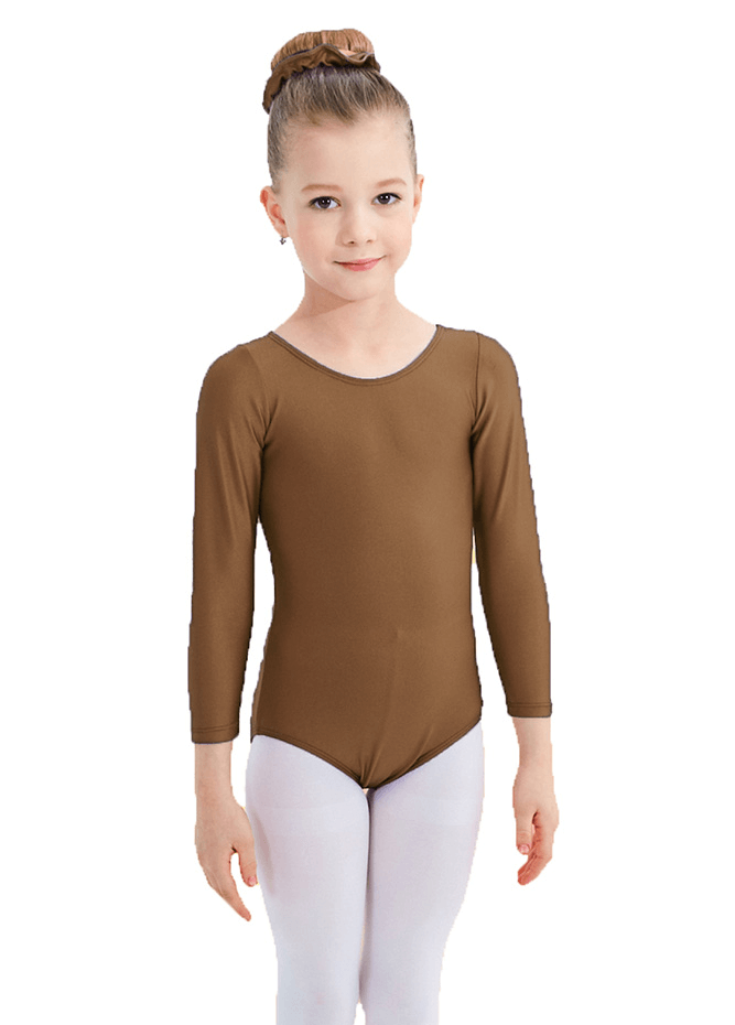 Speerise Girls Roundneck Long Sleeve Leotard