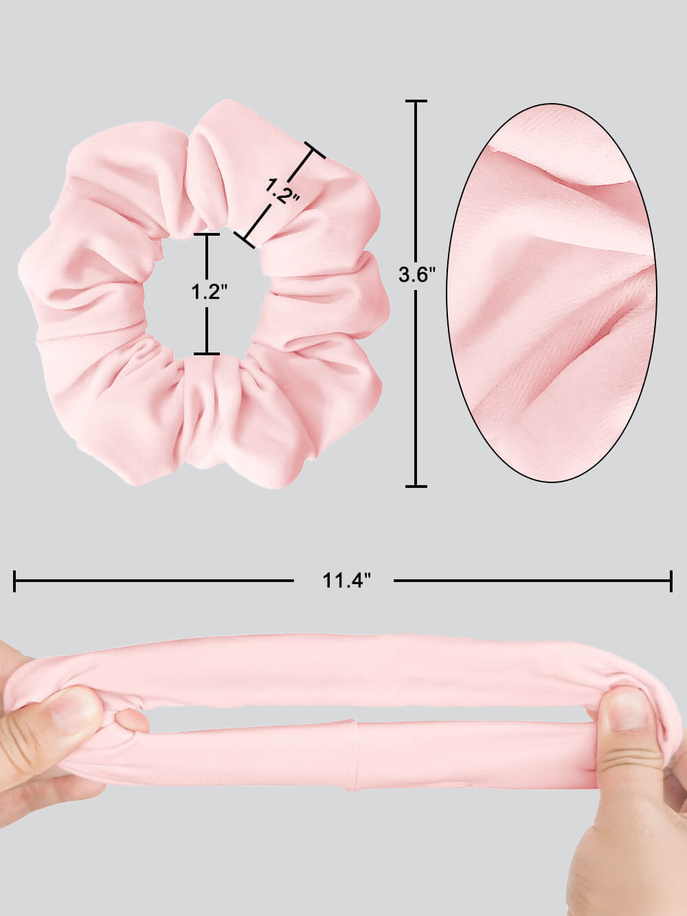 12 Pieces Girls Gymnastic Hair Scrunchie