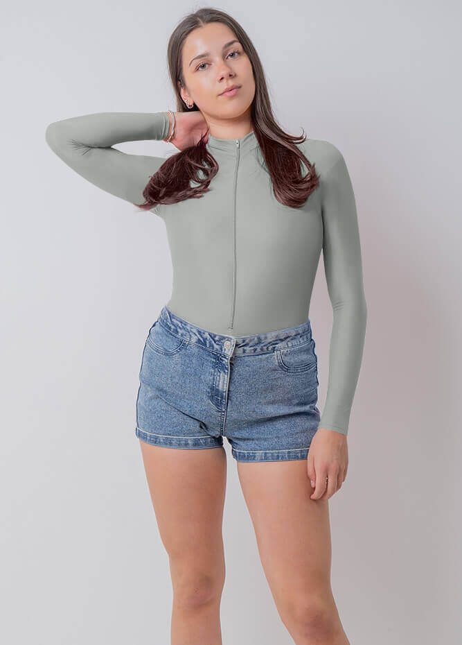Speerise Ladies Zip Front Leotard