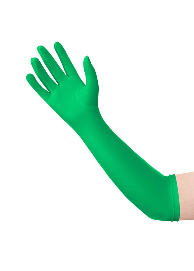Long Matte Seamless Spandex Gloves