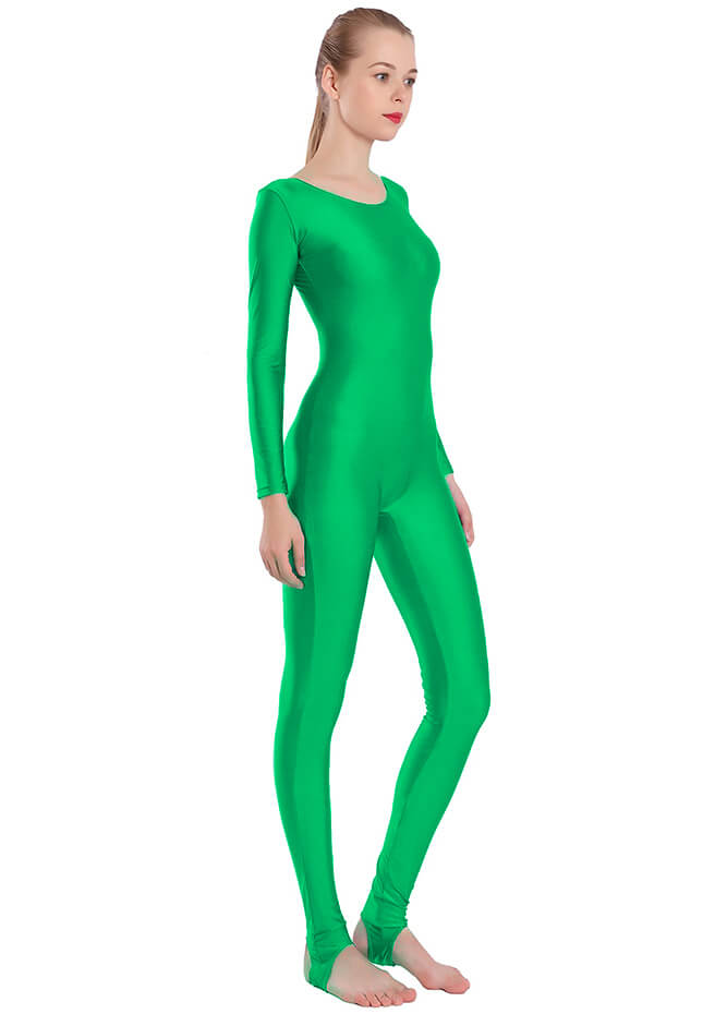 Speerise Womens Scoop Neck Unitard with Stirrup
