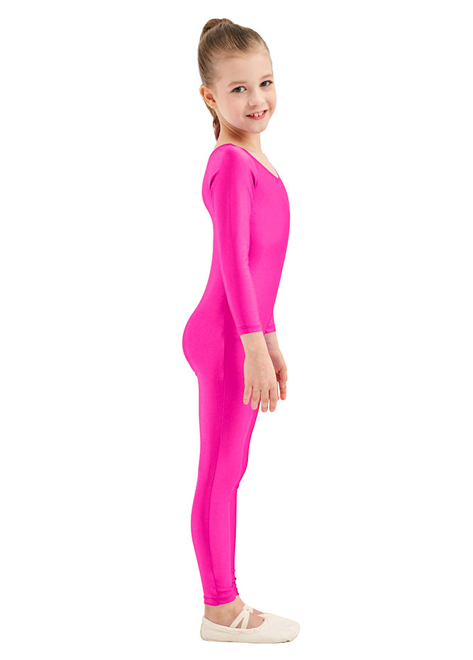 Speerise Girls Bodysuit Long Sleeve Spandex Unitard