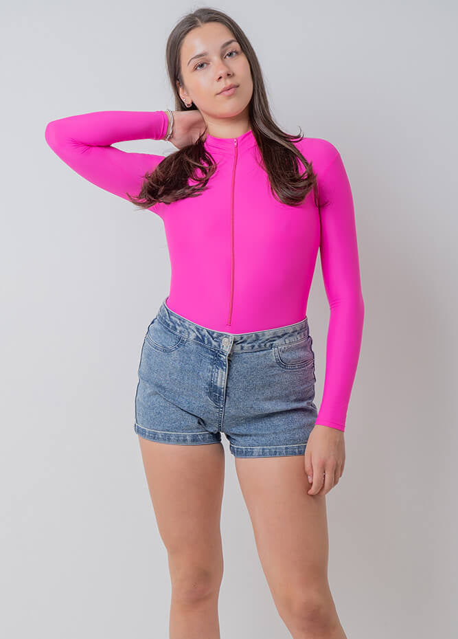 Speerise Ladies Zip Front Leotard