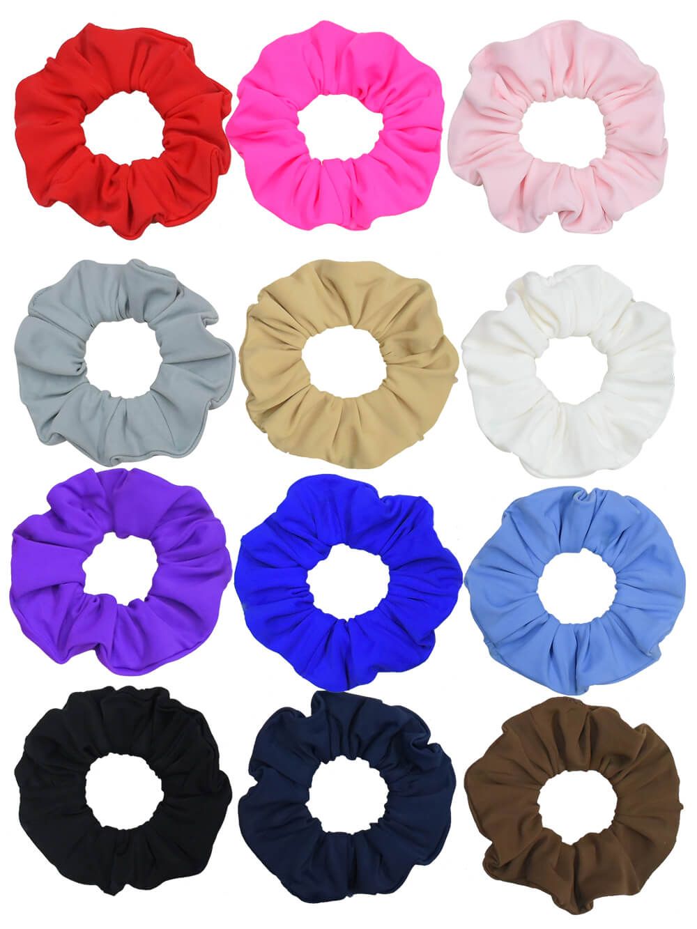 12 Pieces Girls Gymnastic Hair Scrunchie