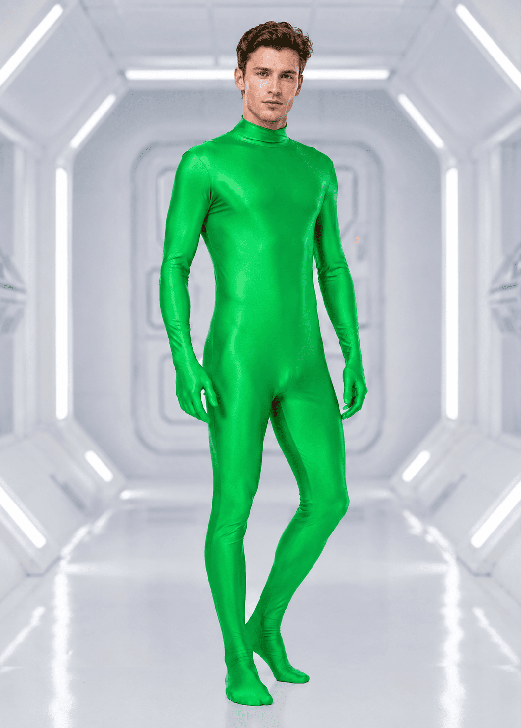Mens Full Body Costume Spandex Unitard