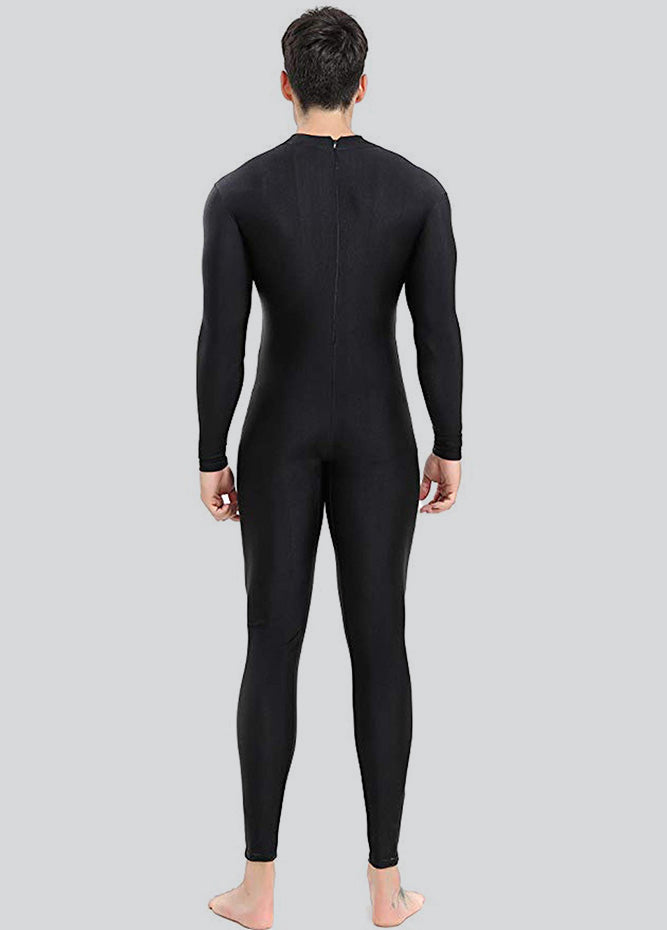 Mens Turtleneck Spandex Long Sleeve Unitard