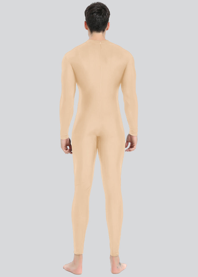 Mens Turtleneck Spandex Long Sleeve Unitard