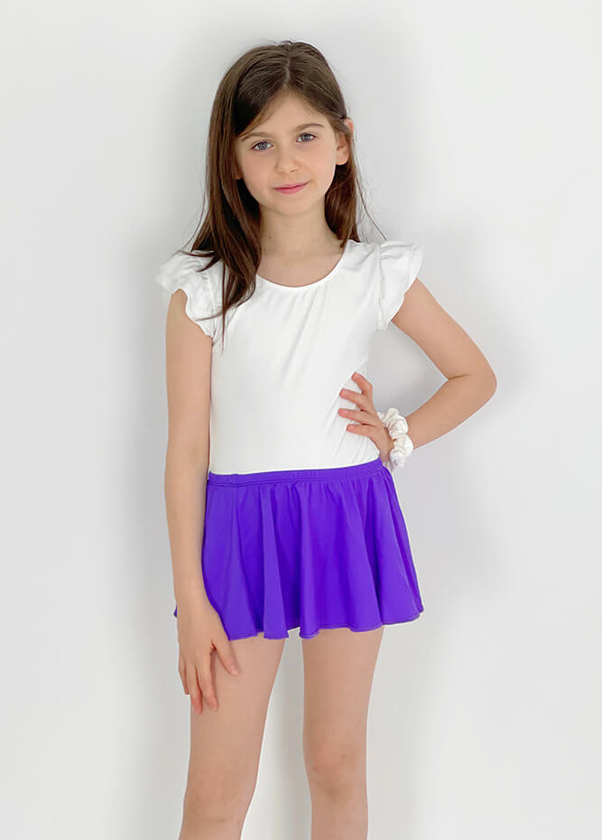 Girls Classic Ballet Dance Leotard Skirt