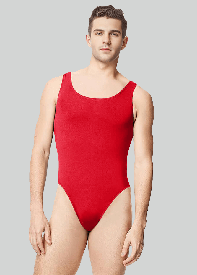 80s Mens Tank Thong Leotard