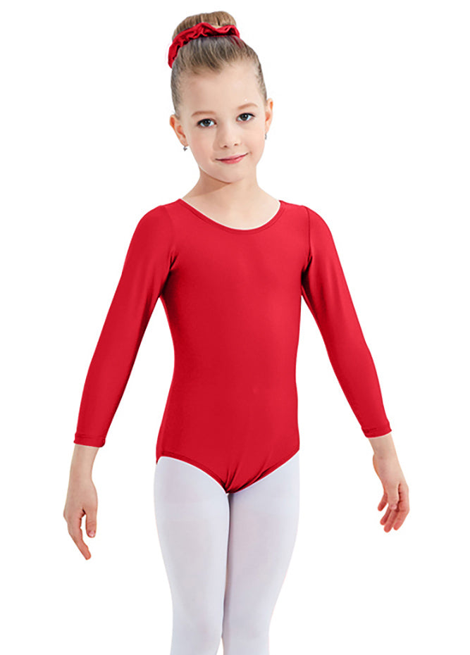 Speerise Girls Roundneck Long Sleeve Leotard