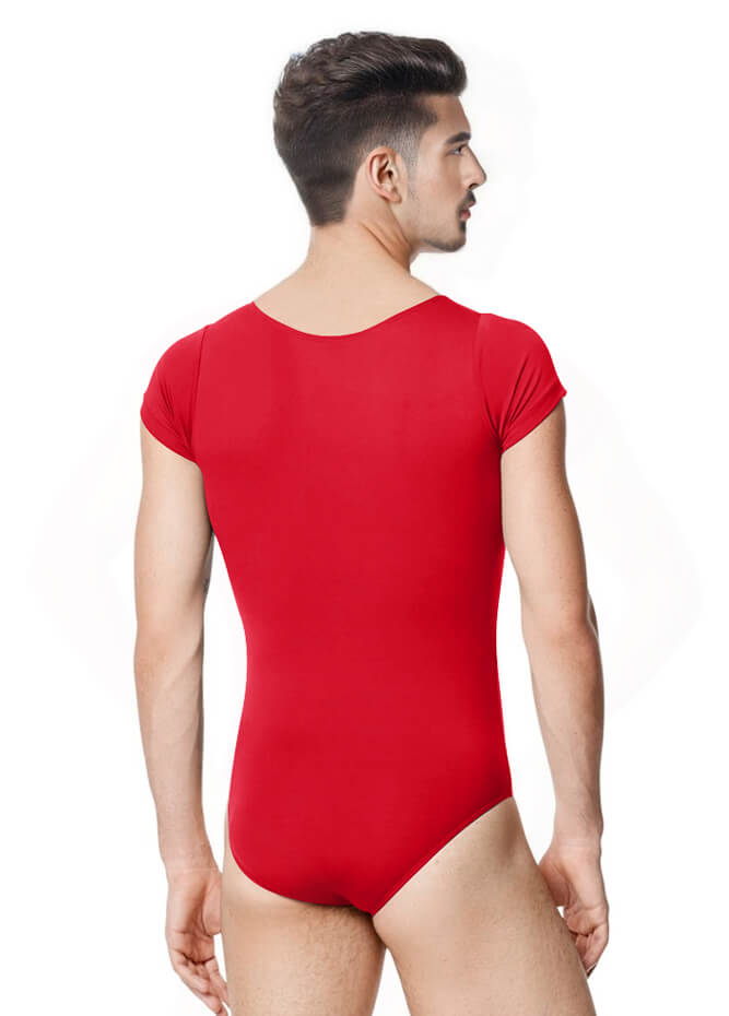 Mens Cap Sleeve Gymnastics Leotard