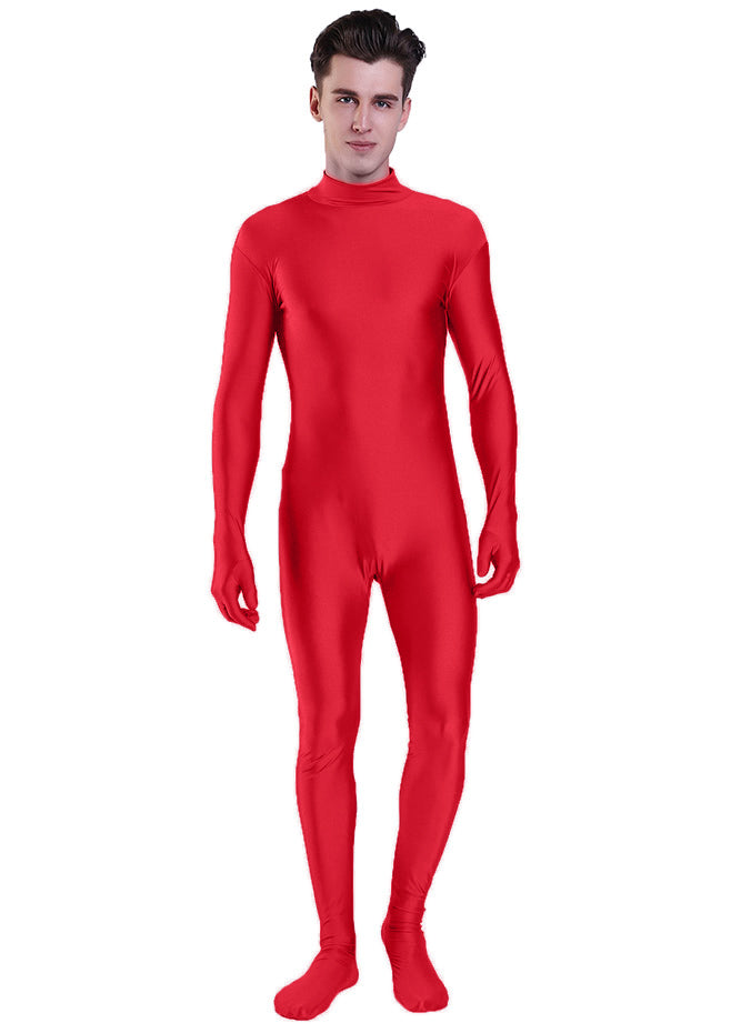 Mens Full Spandex Unitard Zentai Suit Without Hood