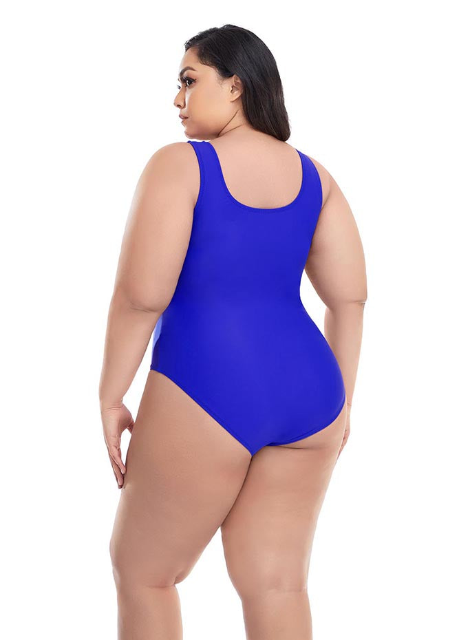 Plus Size Tank Leotard with Scoop Neck Bodysuit