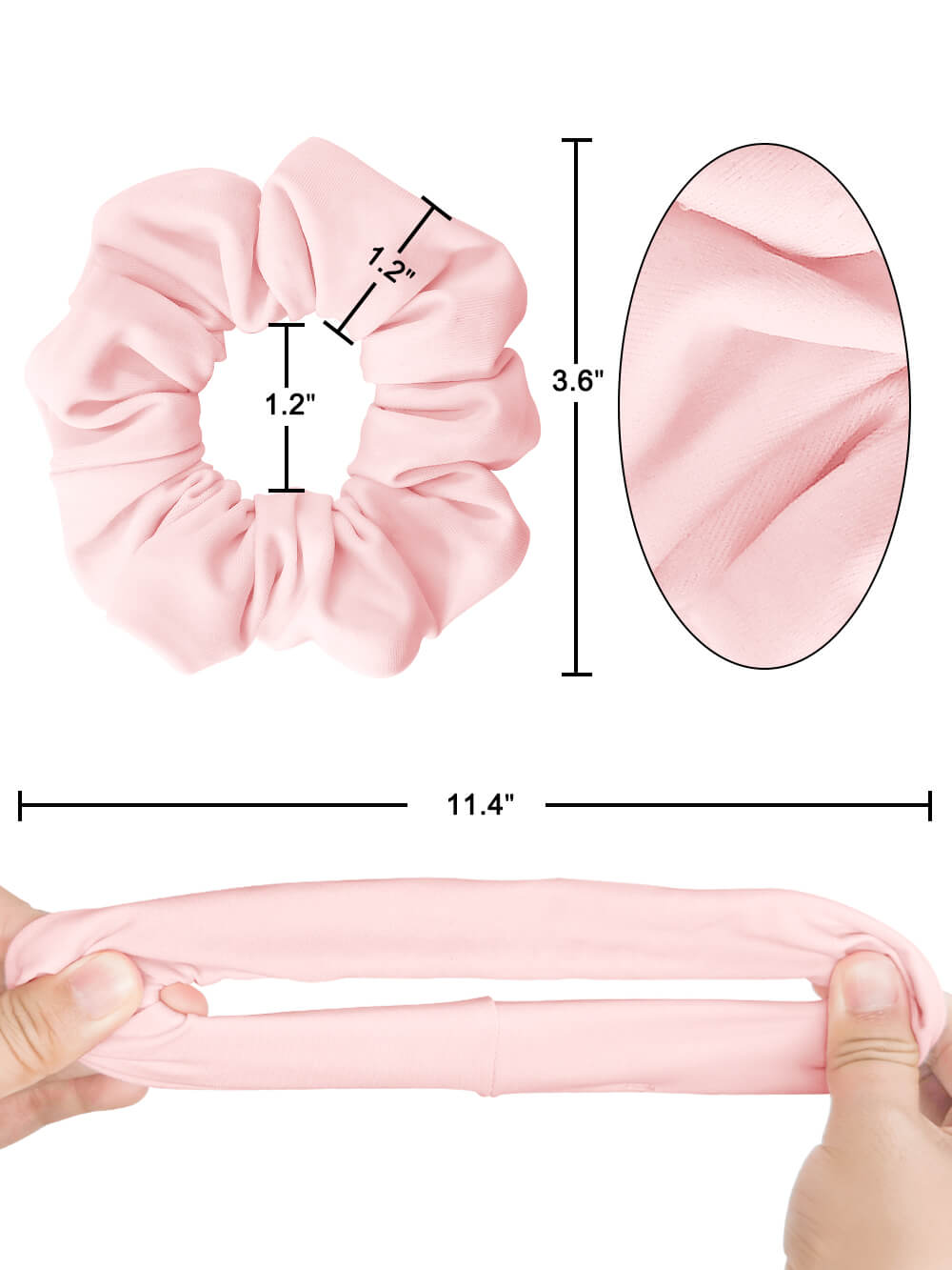 12 Pieces Girls Gymnastic Hair Scrunchie