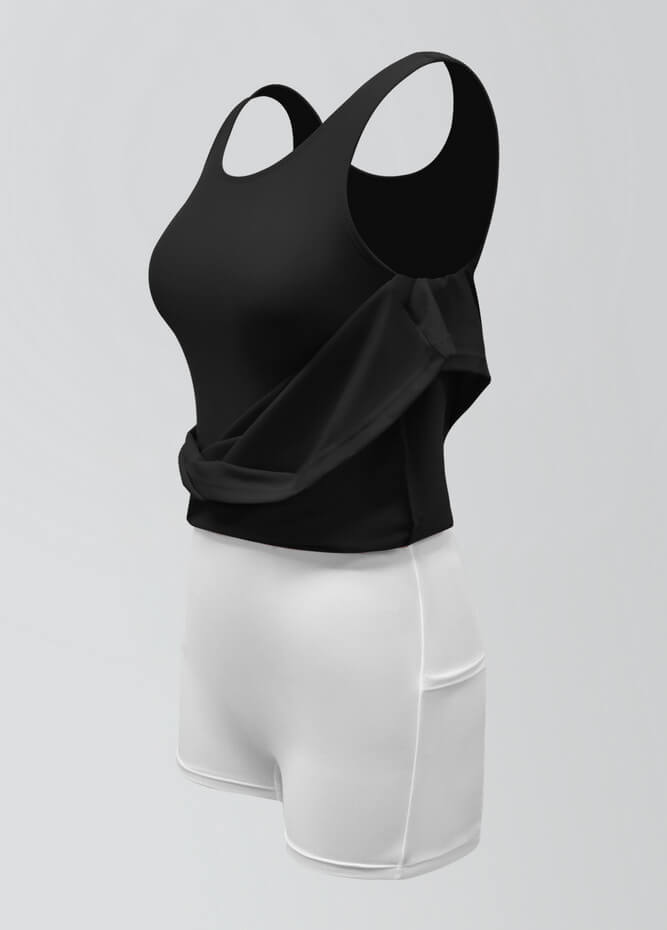 2-in-1 Tank Active Dress With Attached Shorts