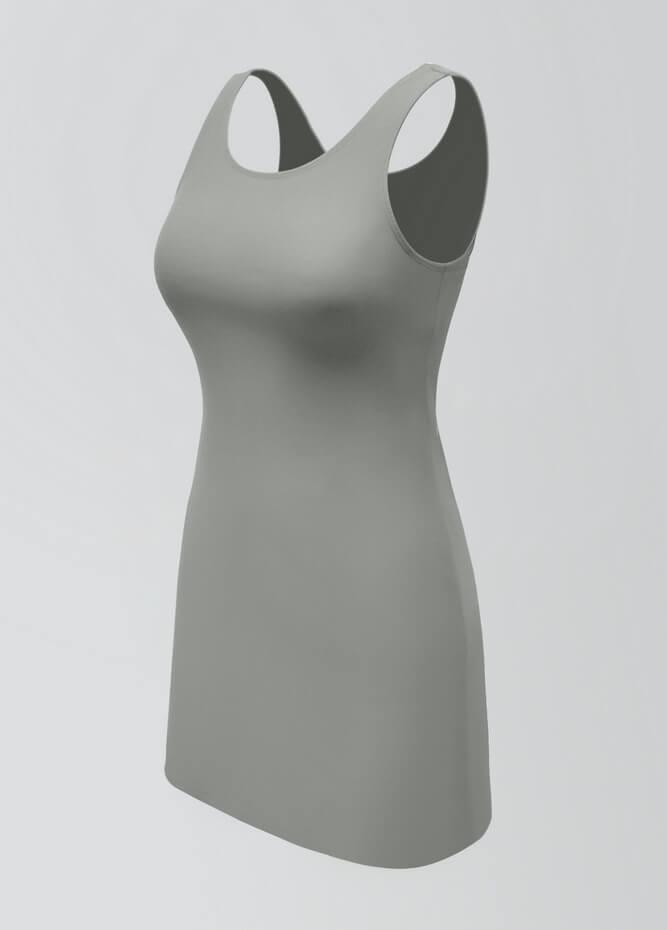 2-in-1 Tank Active Dress With Attached Shorts