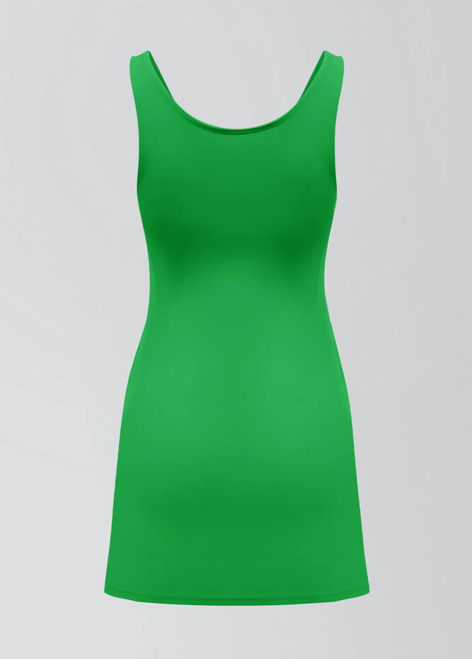 2-in-1 Tank Active Dress With Attached Shorts