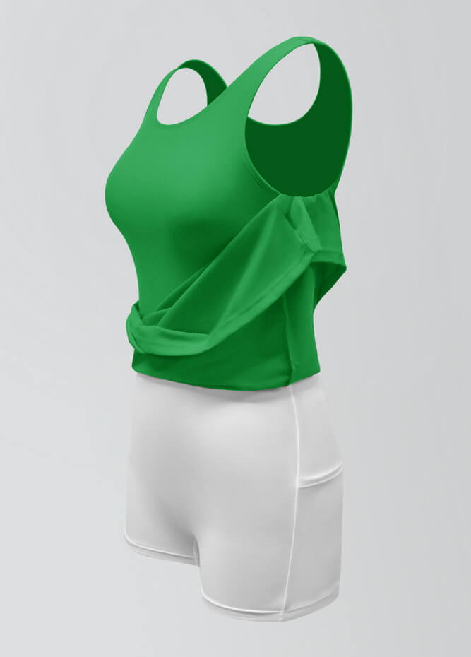 2-in-1 Tank Active Dress With Attached Shorts
