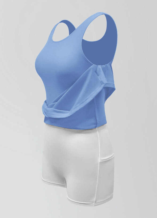 2-in-1 Tank Active Dress With Attached Shorts