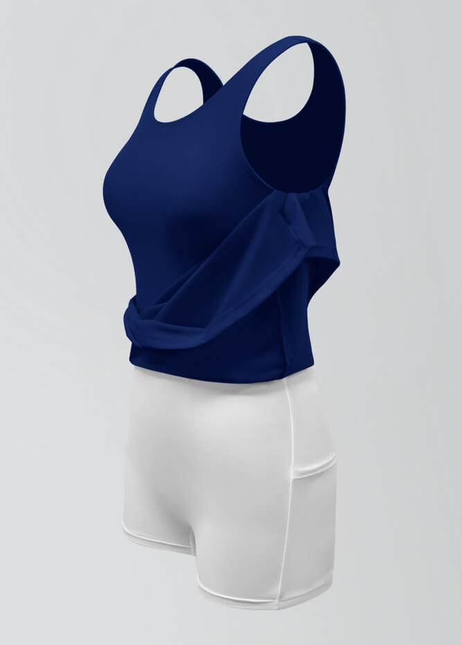 2-in-1 Tank Active Dress With Attached Shorts