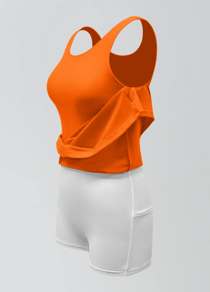 2-in-1 Tank Active Dress With Attached Shorts