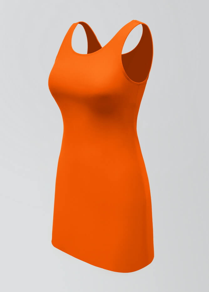 2-in-1 Tank Active Dress With Attached Shorts