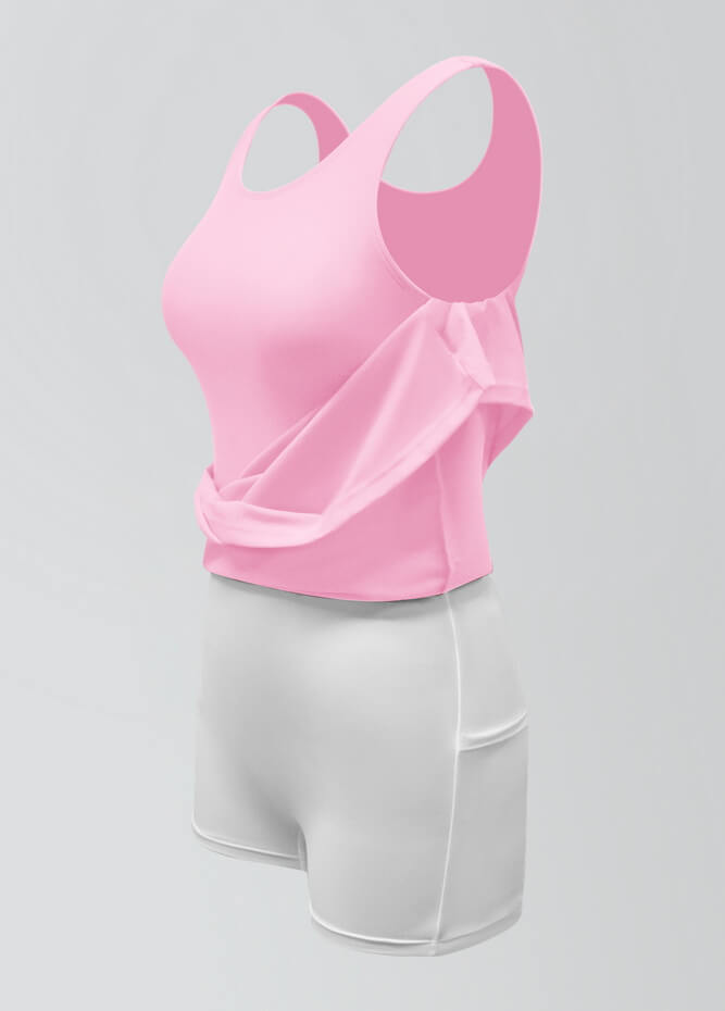 2-in-1 Tank Active Dress With Attached Shorts