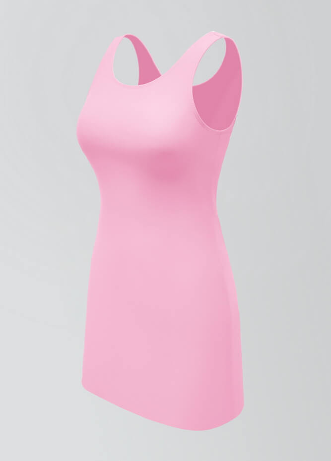 2-in-1 Tank Active Dress With Attached Shorts