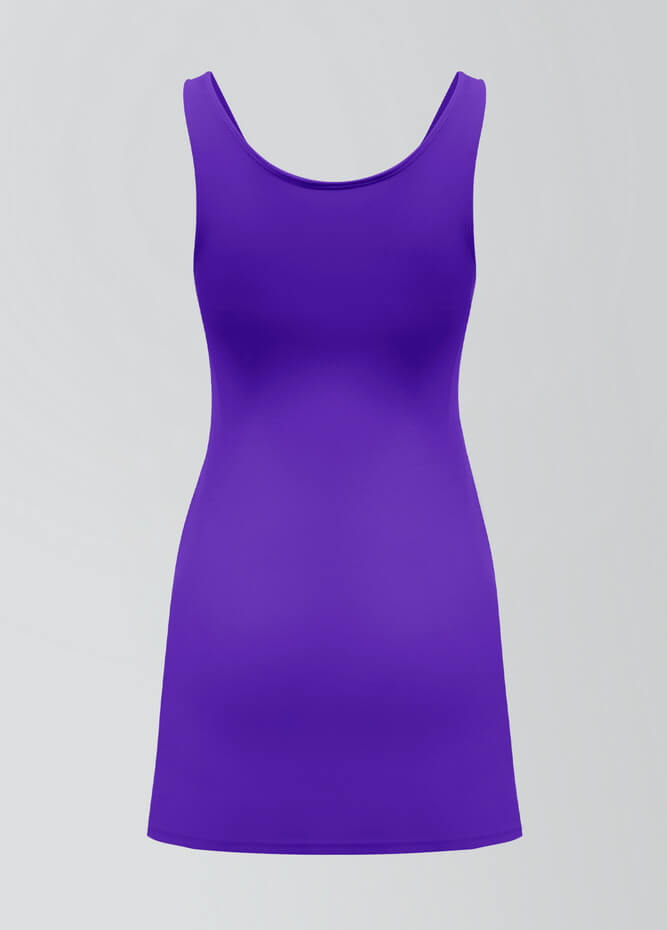 2-in-1 Tank Active Dress With Attached Shorts