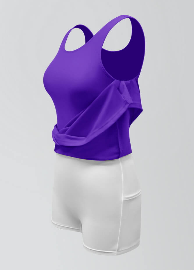 2-in-1 Tank Active Dress With Attached Shorts