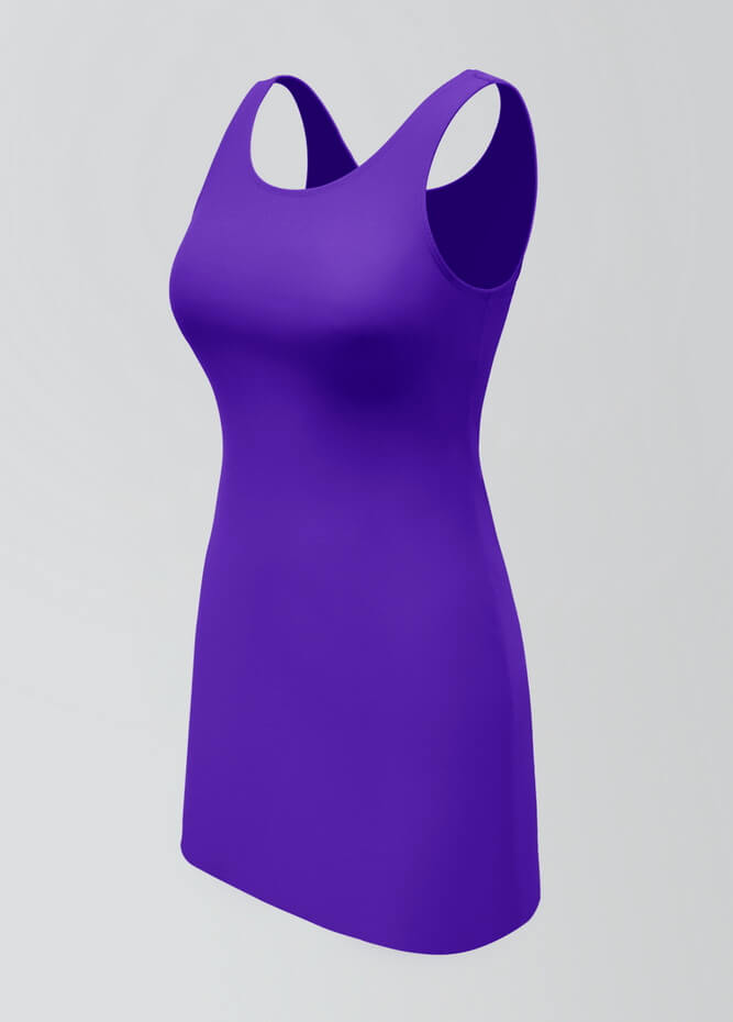 2-in-1 Tank Active Dress With Attached Shorts