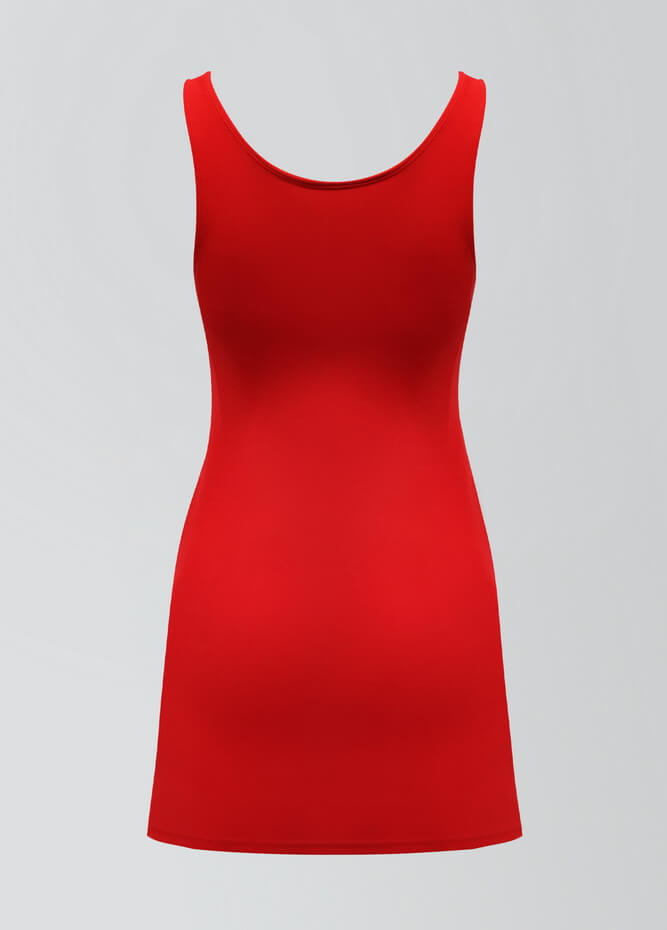 2-in-1 Tank Active Dress With Attached Shorts