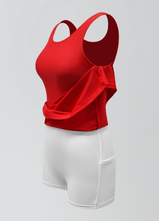 2-in-1 Tank Active Dress With Attached Shorts