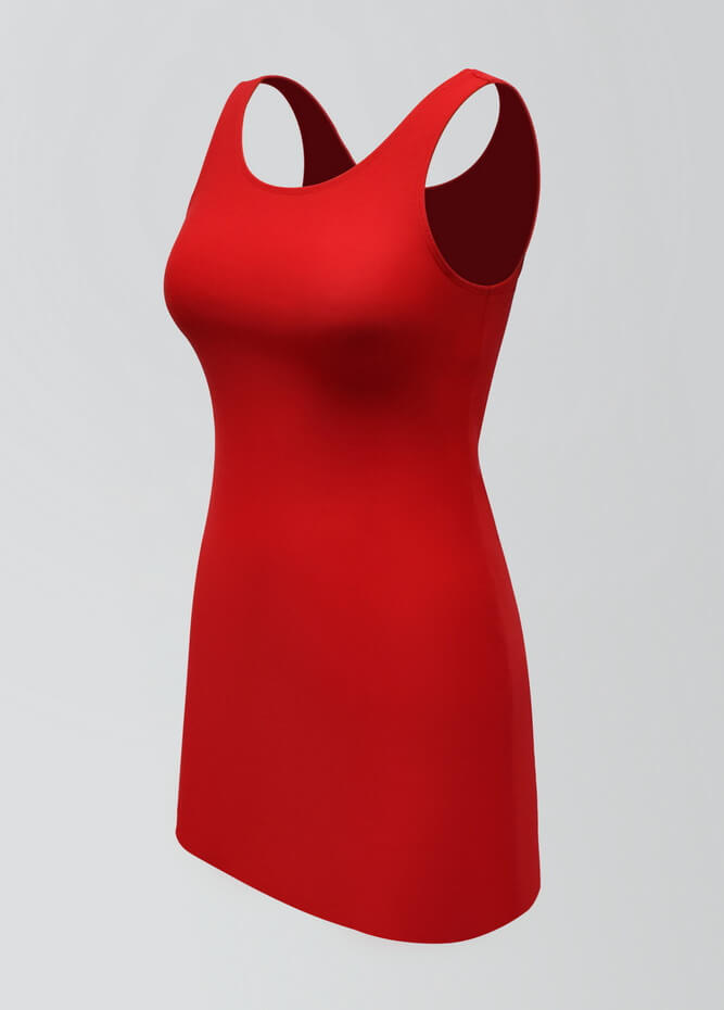 2-in-1 Tank Active Dress With Attached Shorts