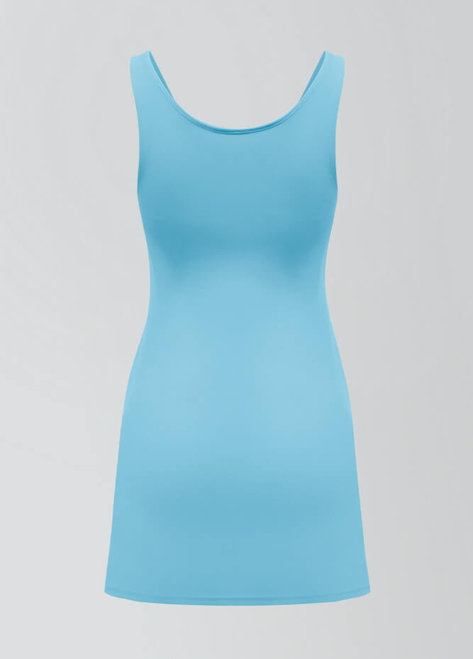2-in-1 Tank Active Dress With Attached Shorts