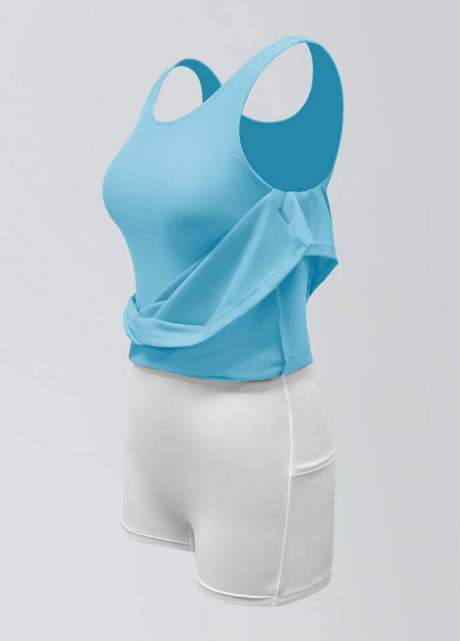 2-in-1 Tank Active Dress With Attached Shorts