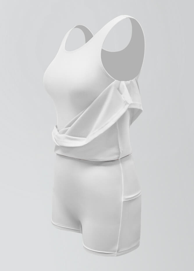 2-in-1 Tank Active Dress With Attached Shorts