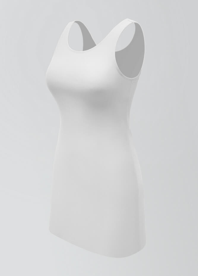 2-in-1 Tank Active Dress With Attached Shorts